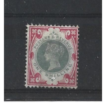 GB.SG214 1s Green and Carmine.Mounted Mint.Nov24