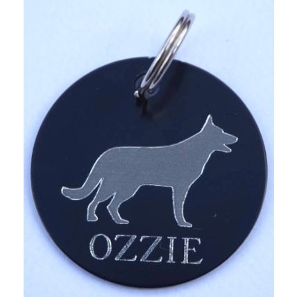PERSONALISED DOG ID TAGS ANY BREED ENGRAVED BOTH SIDES 4 SIZES many options