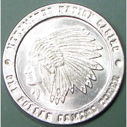Menominee. $1 Casino Token. Kashena, WI. 16A.
