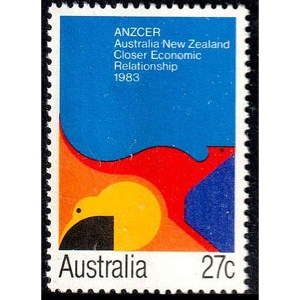 Australia 1983 ANZCER Economic Relationship 27c MNH Stamp