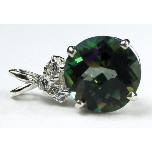 Mystic Fire Topaz, 925 Sterling Silver Pendant, SP087