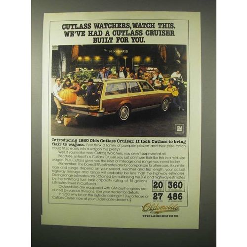 1980 Oldsmobile Cutlass Cruiser Station Wagon Ad