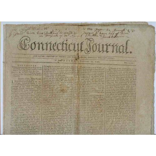 CT New Haven Newspaper Title: Connecticut Journal Date: Feb-22-1797~8