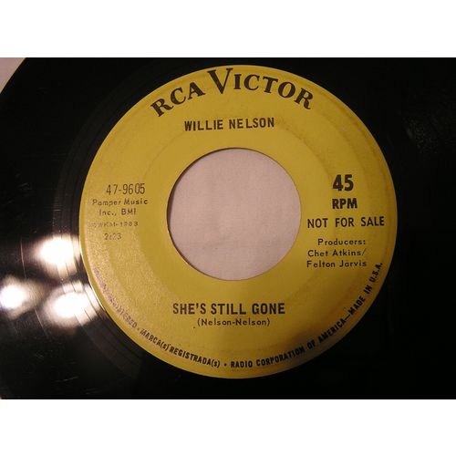 Willie Nelson Promo 45-JOHNNY ONE TIME/SHE STILL GONE