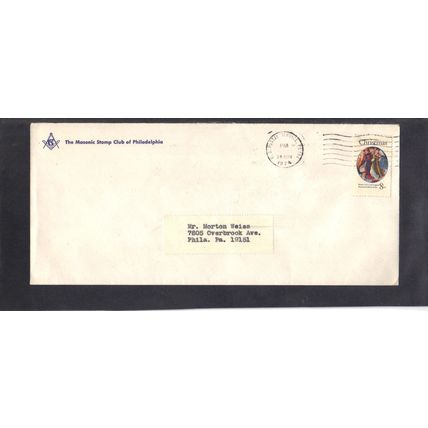 Masonic Stamp Club Cover 1471 8c Christmas CV03070