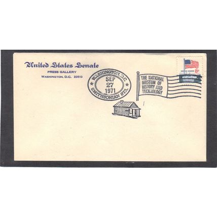 Event Senate Smithsonian 1338F 8c Flag (No Cachet-U/A) CV40869