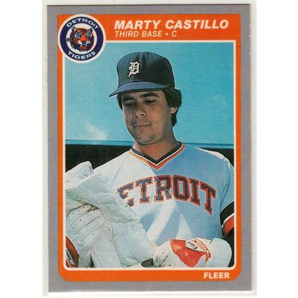 1985 Fleer baseball card 5 Marty Castillo