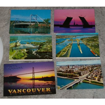 Lot of 15x Bridges Postcards Unused Canada Usa Uk France+