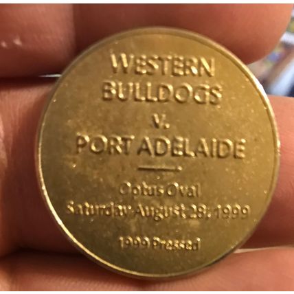 1999 Western Bulldogs Final Game of the Millennium Token