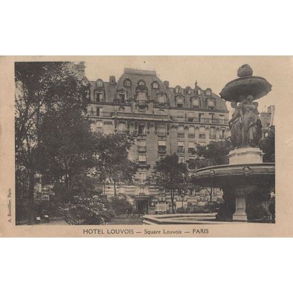 Hotel Louvois Paris Just Arrived 1920 French Postcard