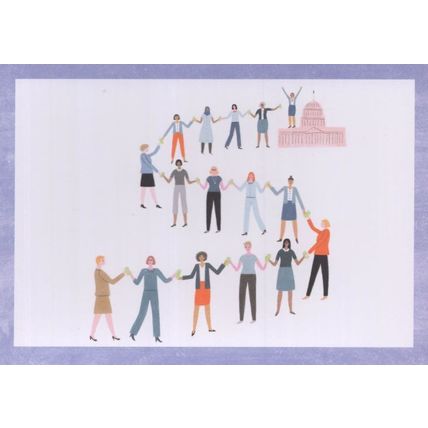 Emilys List Ellen R Malcolm Democrat Political Action Committee Painting Postcar
