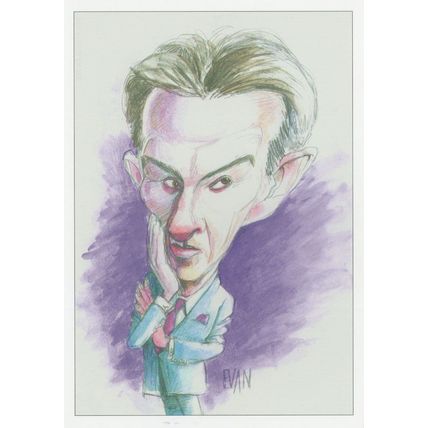 Peter Mandelson Labour Party 1997 Comic Painting Postcard