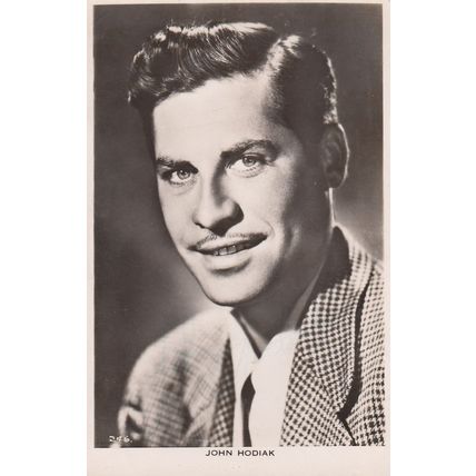 John Hodiak Antique Hand Signed Photo Postcard