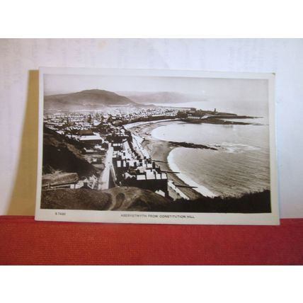 ABERYSTWYTH FROM CONSTITUTION HILL Ceredigion unused vintage postcard RP =