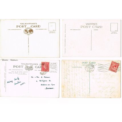 Postcards, Edinburgh, 2x Valentines, Un/Posted x4,1930-1940s, 6922, Postcard