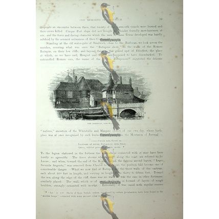 Barbican, Sandwich, Kent, Book Illustration (Print), 1882