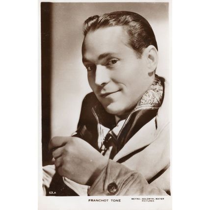 Franchot Tone MGM Film Actor Hollywood Real Photo Postcard