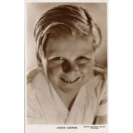 Jackie Cooper MGM Pictures Film Star Rare Real Photo Postcard