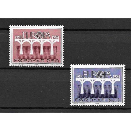 Faroe Islands 1984 Europa MNH set S.G. 94-95