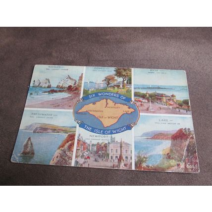 Valentines Art Postcard - Isle of Wight scenes - Artist Brian Gerald 802