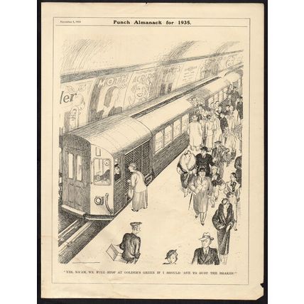 BEAKS 1934 James Affleck Shepherd PUNCH CARTOON PAGE