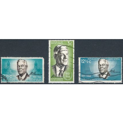 Verwoerd Commemoration - South Africa 1966 - F H - SG 266/8