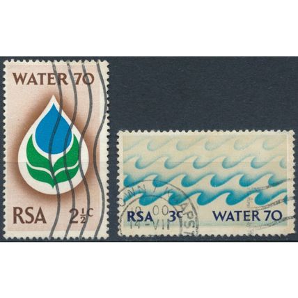 Water 70 Campaign - South Africa 1970 - F H - SG 299/300 (B)