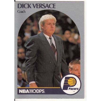 1990-91 Hoops Dick Versace basketball card #315 - Pacers