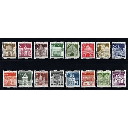 Berlin, Germany 1966, German 12th Century Buildings set. Mi #270-85. MNH