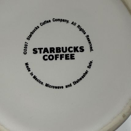Starbucks Coffee City Mug Tijuana Mexico 2007 20 oz Red White Ceramic Rare