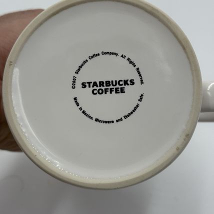 Starbucks Coffee City Mug Tijuana Mexico 2007 20 oz Red White Ceramic Rare