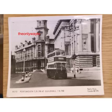 Portsmouth T/B 298 At Guildhall, Portsmouth, M510 RP Pamlin Postcard