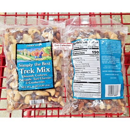 Trader Joe’s Simply the Best Trek Mix Almonds, Cashews, 16oz 454g (2 Bags)