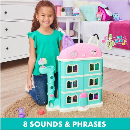 Gabby’S Dollhouse, Purrfect Dollhouse with 15 Pieces Including Toy Figures, Furn