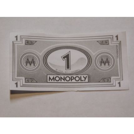 Monopoly Junior replacement parts - play money $1 bill one dollar