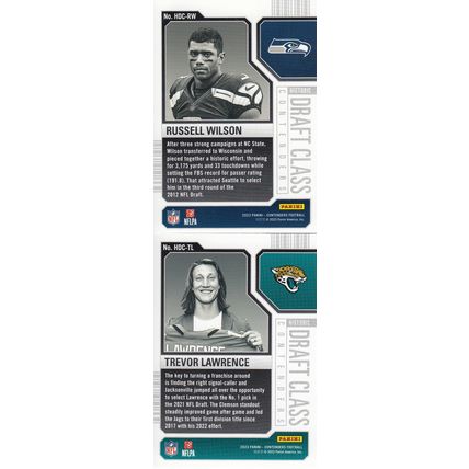 RUSSELL WILSON & TREVOR LAWRENCE AUTO 2023 GIANTS & JAGUARS ALL-PRO QUARTERBACKS