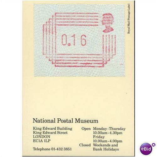 GB Postcard 1984 - Royal Mail Postage Label
