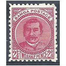 Samoa 1895 SG60 2 1/2d Rose Mounted Mint .
