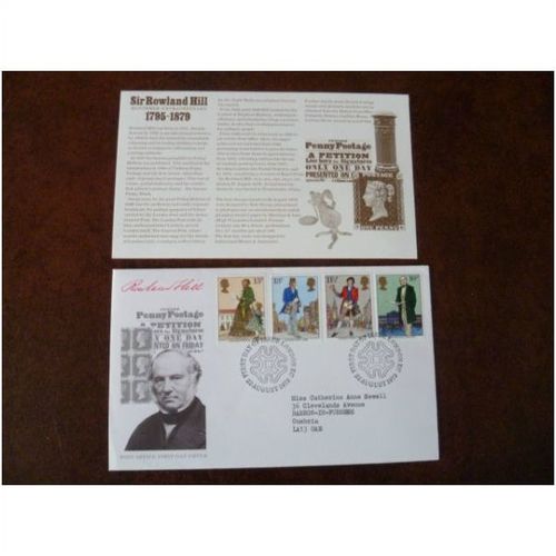 1979 GB Death Centenary of Rowland Hill stamps FDC London EC special cancel