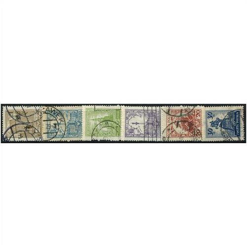 1925/1927 6 different values - #1212 fine used (o)