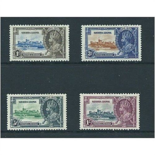 Sierra Leone silver jubilee sg181 hm set