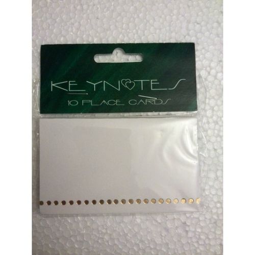 Place Cards - Pack of 10 - golden trim dots