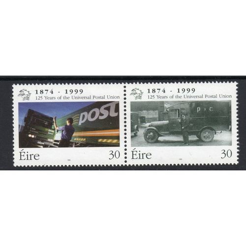 Ireland 1999 Sg1234 / Sg1235 125th UPU pair set UN MOUNTED MINT MNH (E6)
