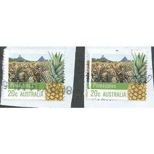 AUS 2012 20c 'FARMING - PINEAPPLES' (ERROR - MISPERFED) FINE USED (EBID38-767)