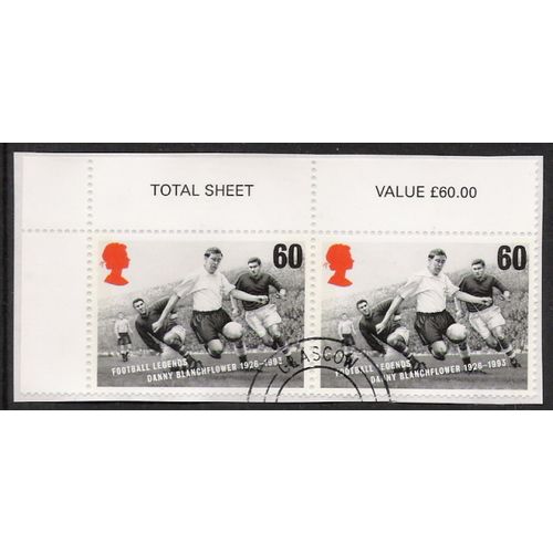 SG 1929 x 2: 60 p. multicoloured European Football Championships, horiz. pair.
