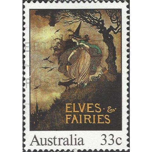 AUSTRALIA, Elves and Fairies, brown 1985, 33c, #2