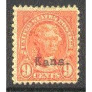 667 9c Thomas Jefferson Fine MHR B0113