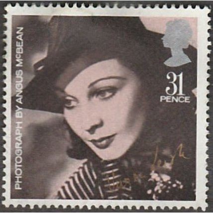 1985 British Film Year, 31p Value, Vivien Liegh, Good used