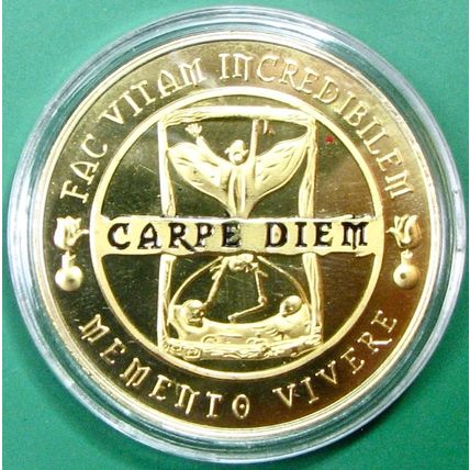 Memento Mori. Casino Card Guard, Challenge Coin, Souvenir. 52.