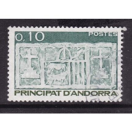 Andorra 1983 10c Early Coat of Arms very fine used (French) SG F336 VGC